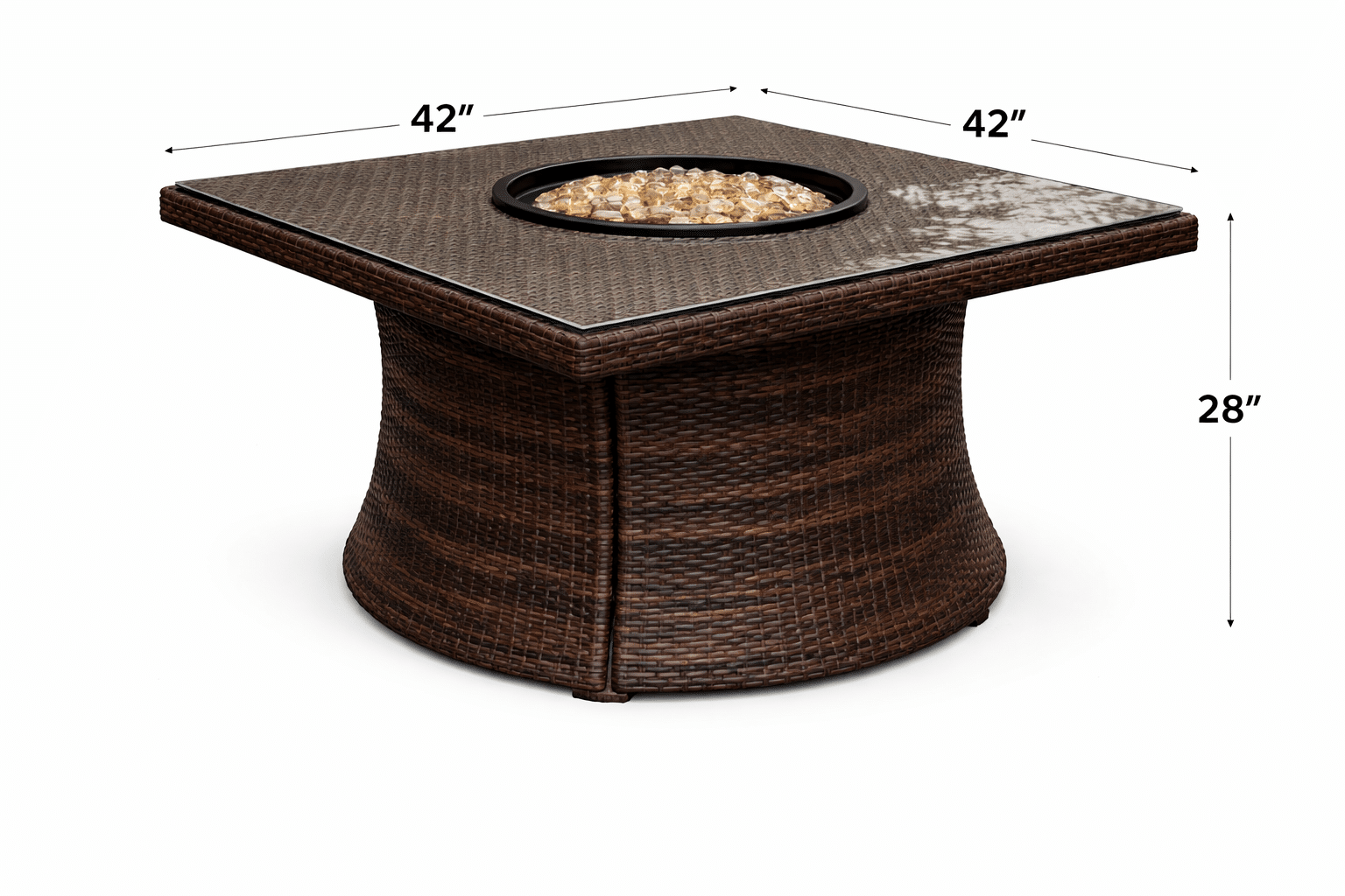 Bonita Square Fire Table - Java