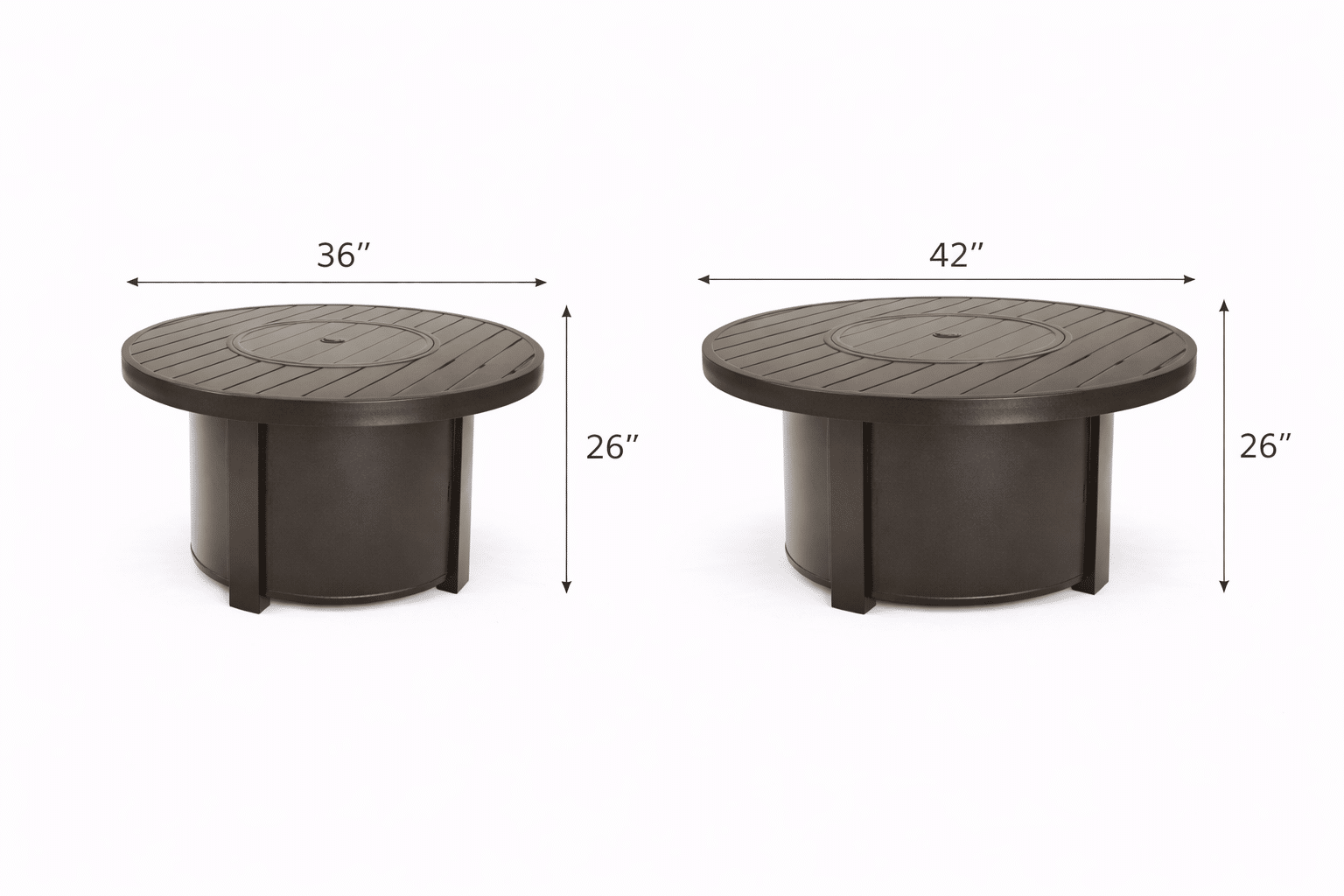 Doral Round Fire Table