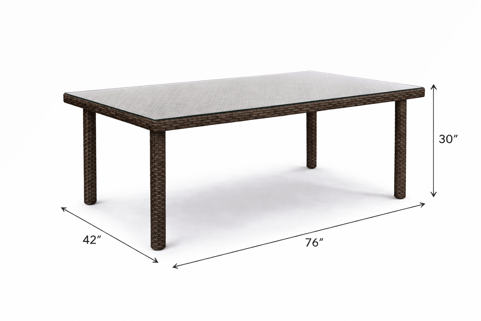 Grand Palm 76 Rectangle Dining Table - Aspen