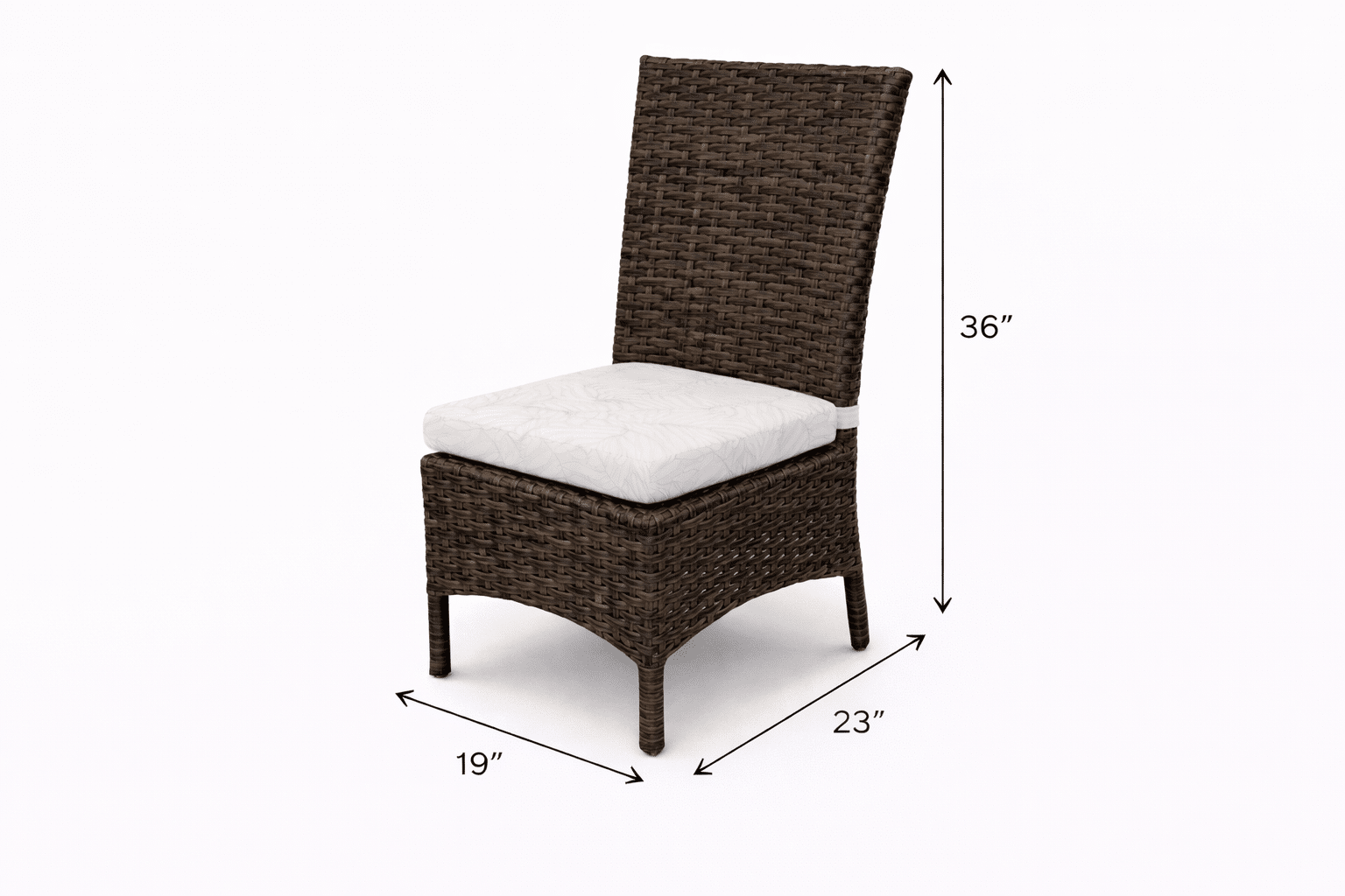 Grand Palm Armless Dining Chair - Aspen