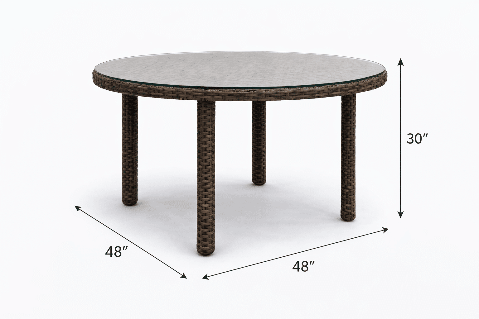 Grand Palm Round Dining Table - Aspen
