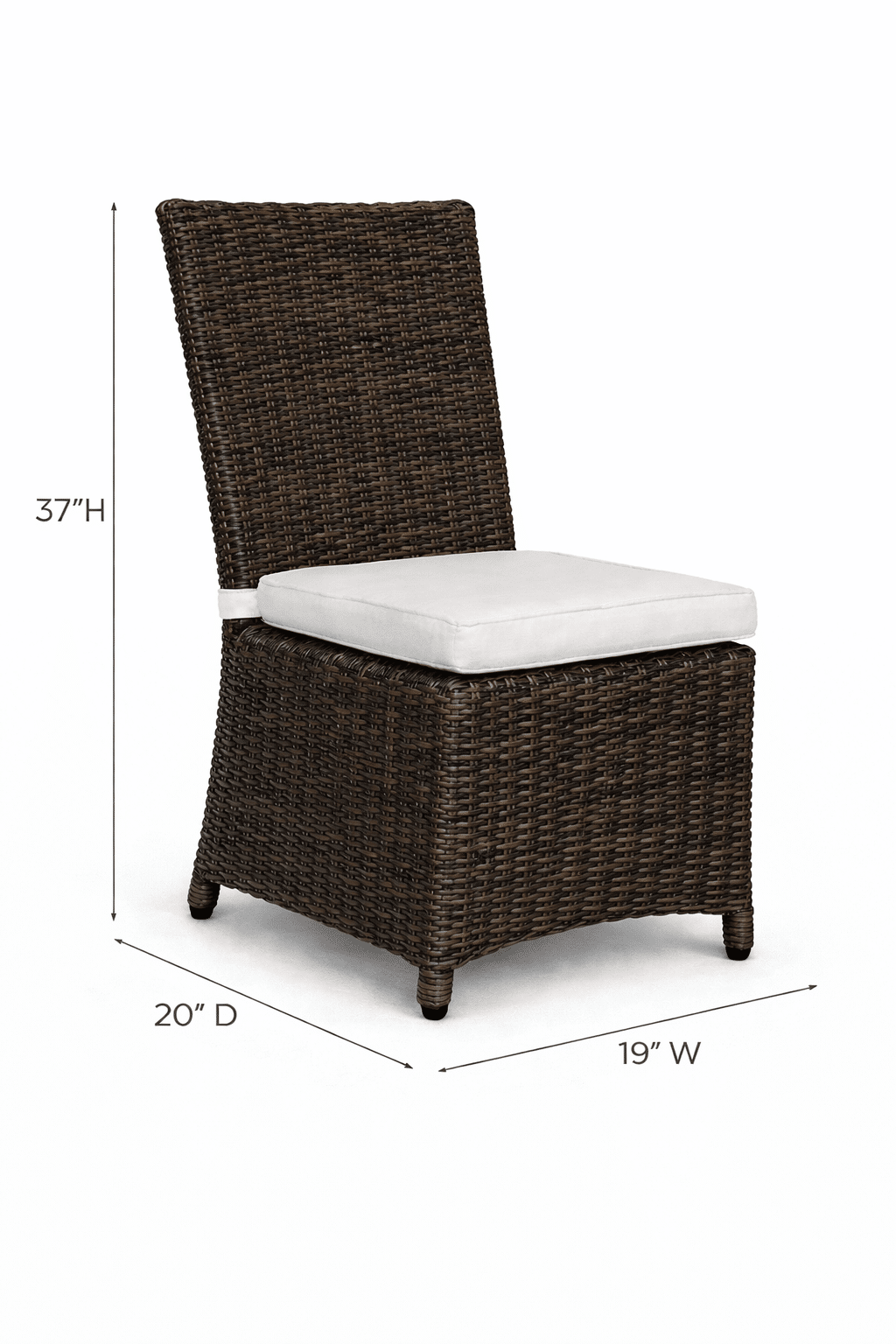 Napa Dining Chair Armless - Cappuccino