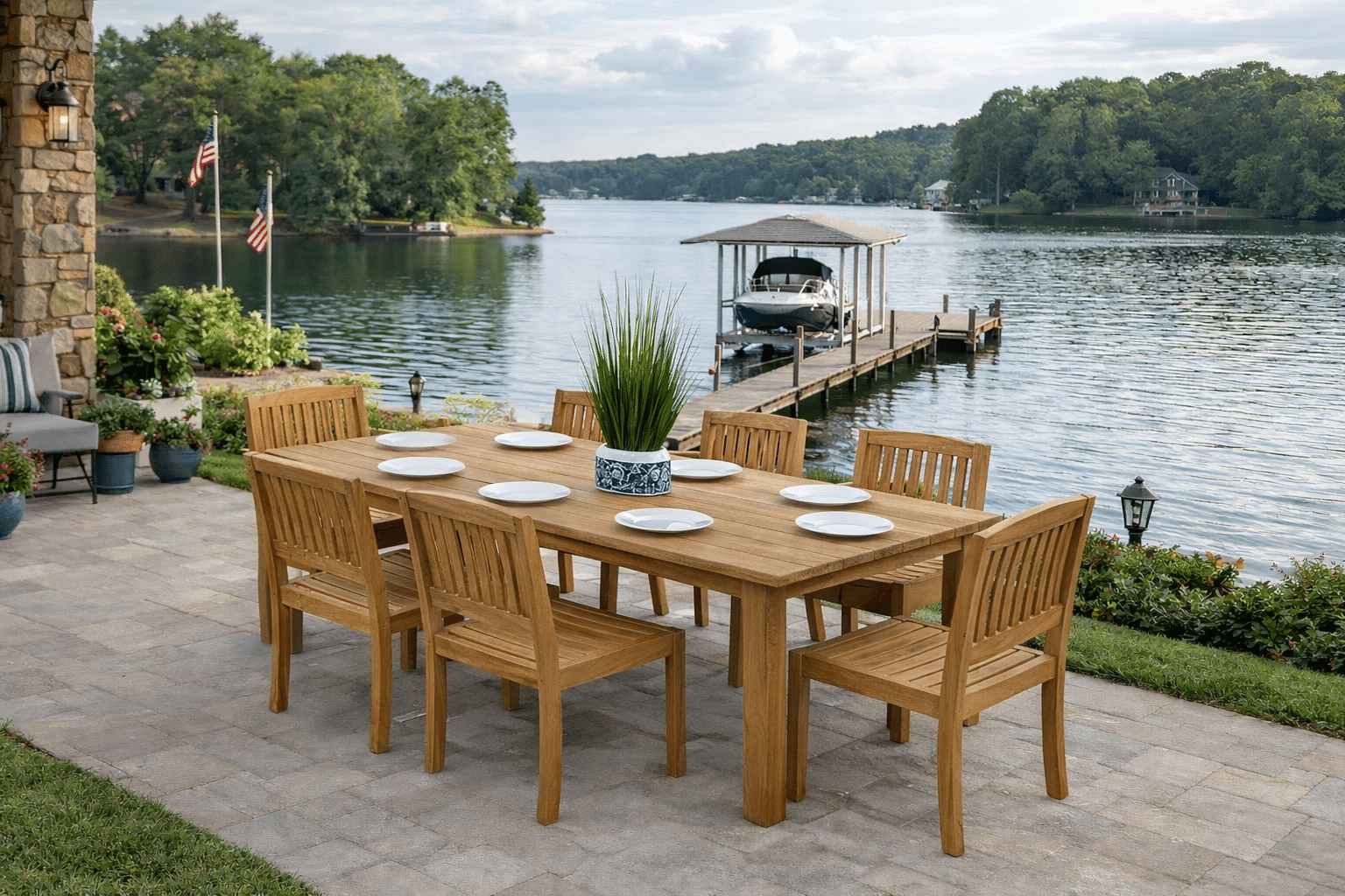 Teak Dining Lakeside at Carolina Patio Furniture in Charlotte, NC