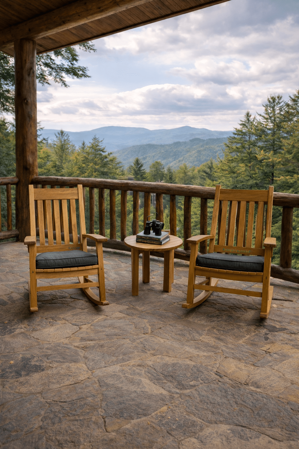 Teak Rocker Set Mountains at Carolina Patio Furniture in Charlotte, NC